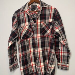 National Outfitters Men's Plaid Casual Button Down Flannel Shirt Size Medium